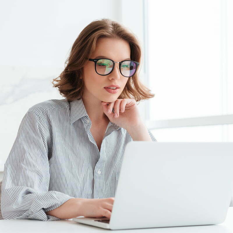 lady working on laptop