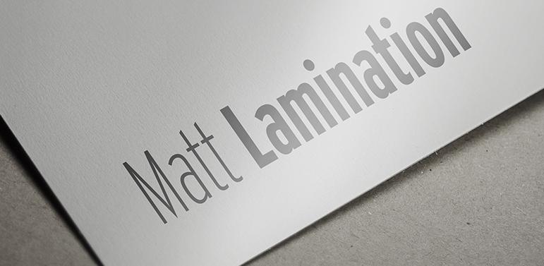 Matt Lamination
