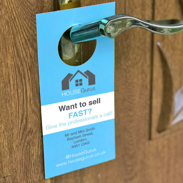 door hanger with variable data