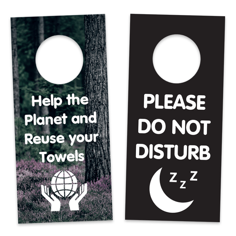Please do not disturb door hanger